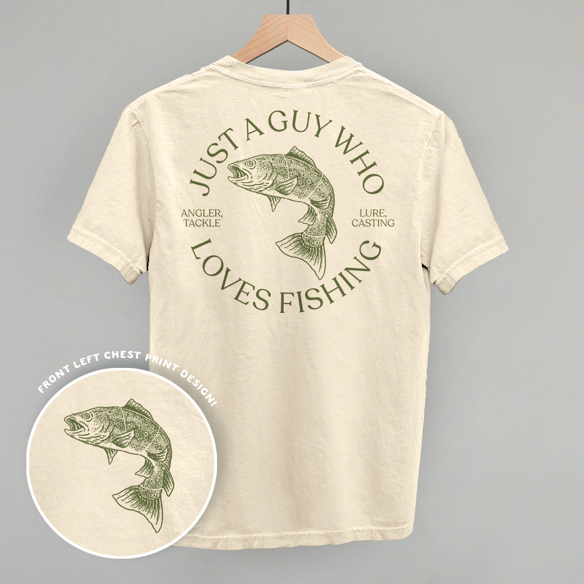 Just A Guy Who Loves Fishing (Back Print)