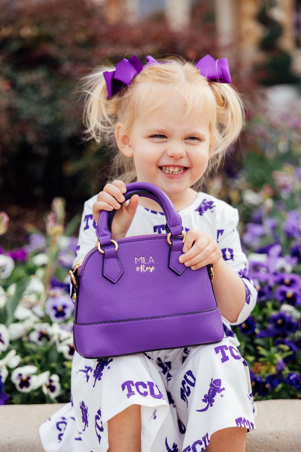 Purple Girl's Crossbody Purse