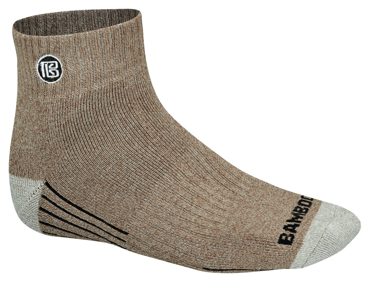 Premium Bamboo Rayon Quarter High Crew Socks