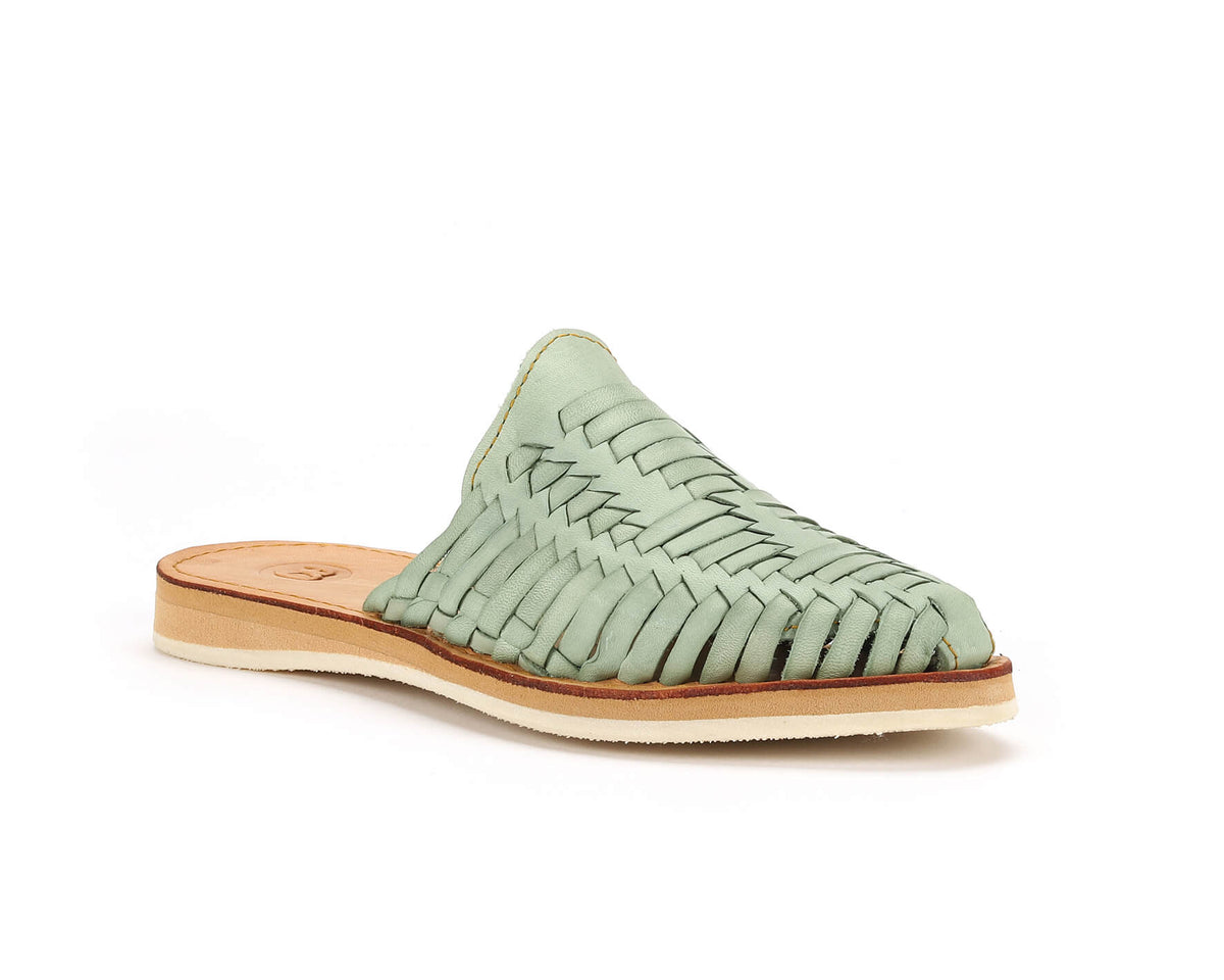 Marbella Huarache Slip-On Teal
